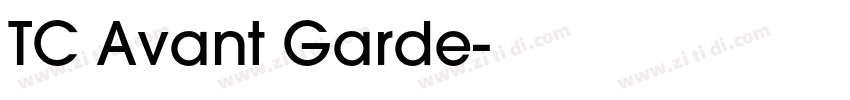 TC Avant Garde字体转换